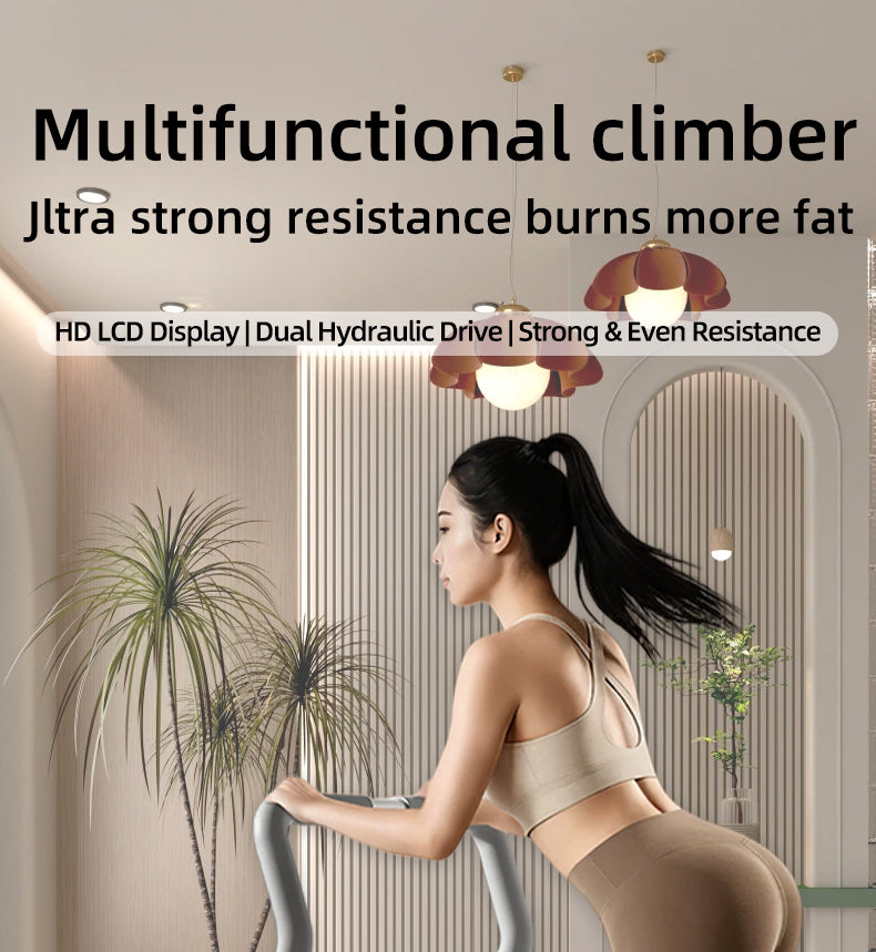 Home stair climber machine, mountain-climbing stepper machine, silent hydraulic stepper, indoor fat-burning incline fitness equipment, leg-slimming and butt-lifting aerobic exercise equipment