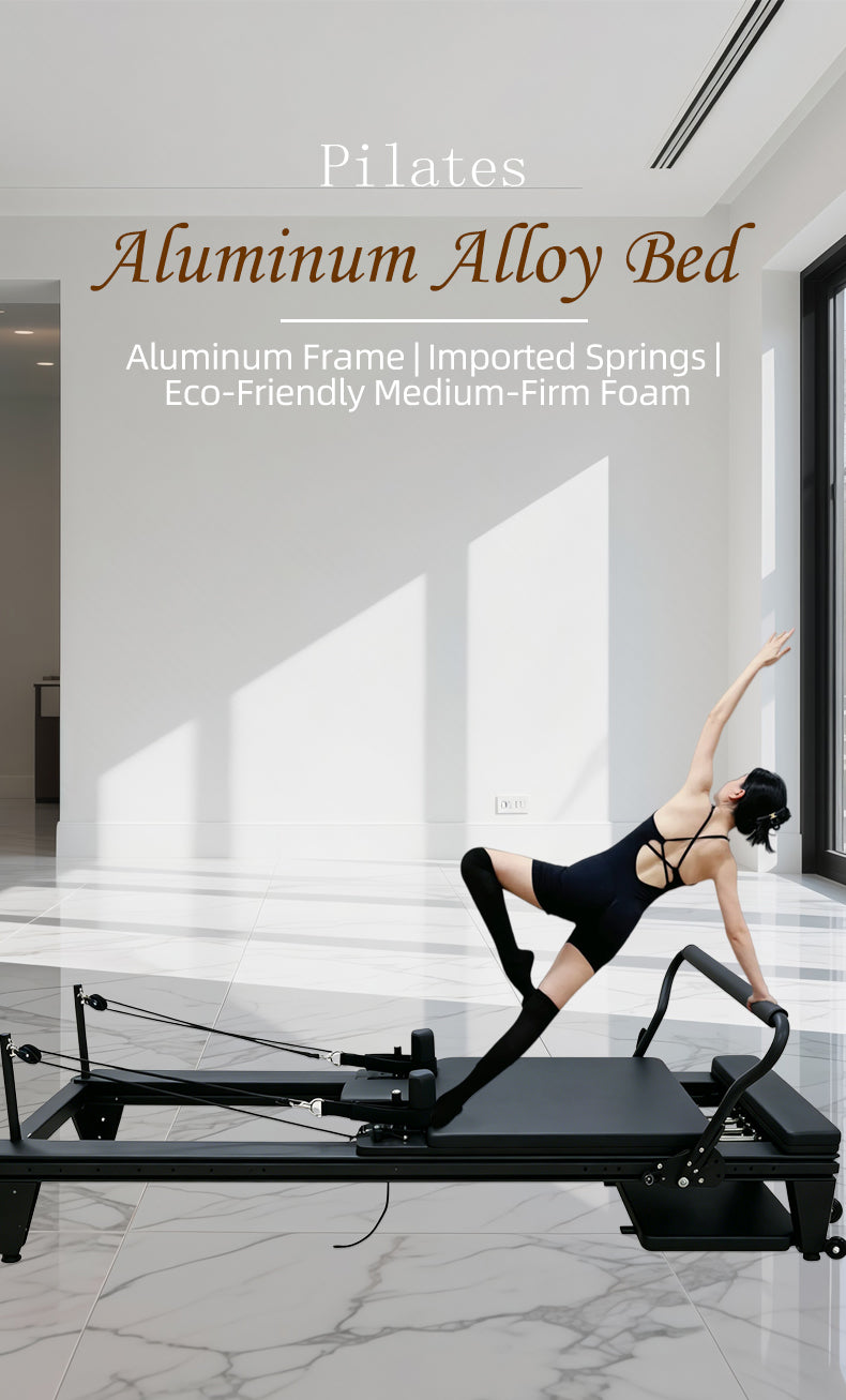 Aluminum Alloy Pilates Reformer Professional Large Equipment Commercial Sliding Track Postpartum Body Shaping Training Bed for Yoga Studios