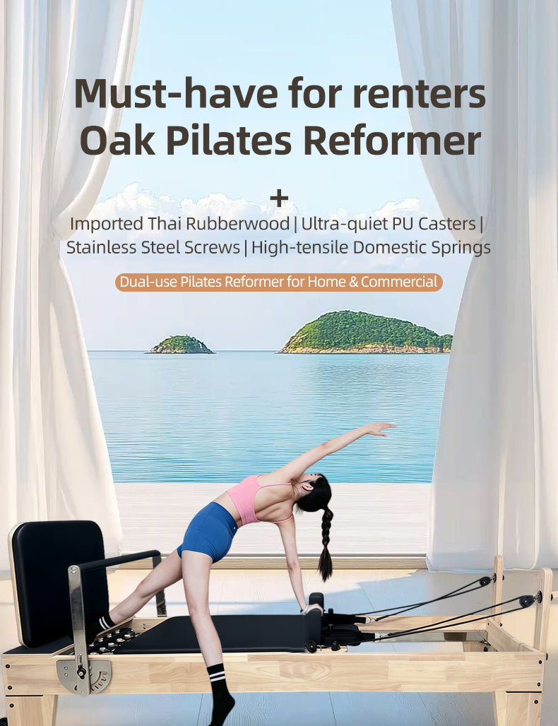 Imported oak Pilates core bed, commercial professional large equipment, yoga studio body-shaping rehabilitation training bed