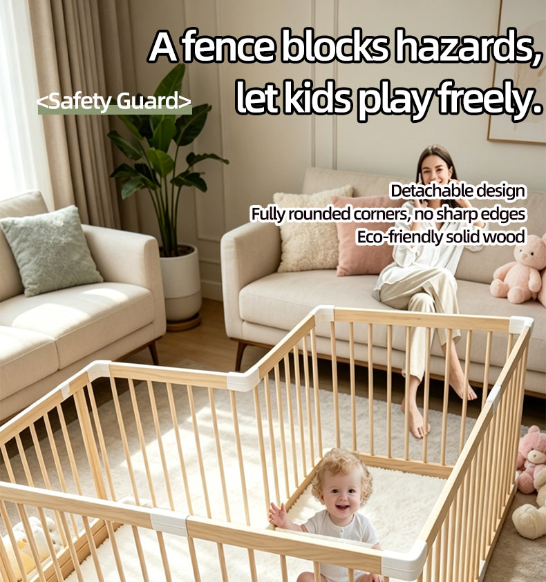 Home baby playpen for crawling and walking training, integrated toddler safety protection fence