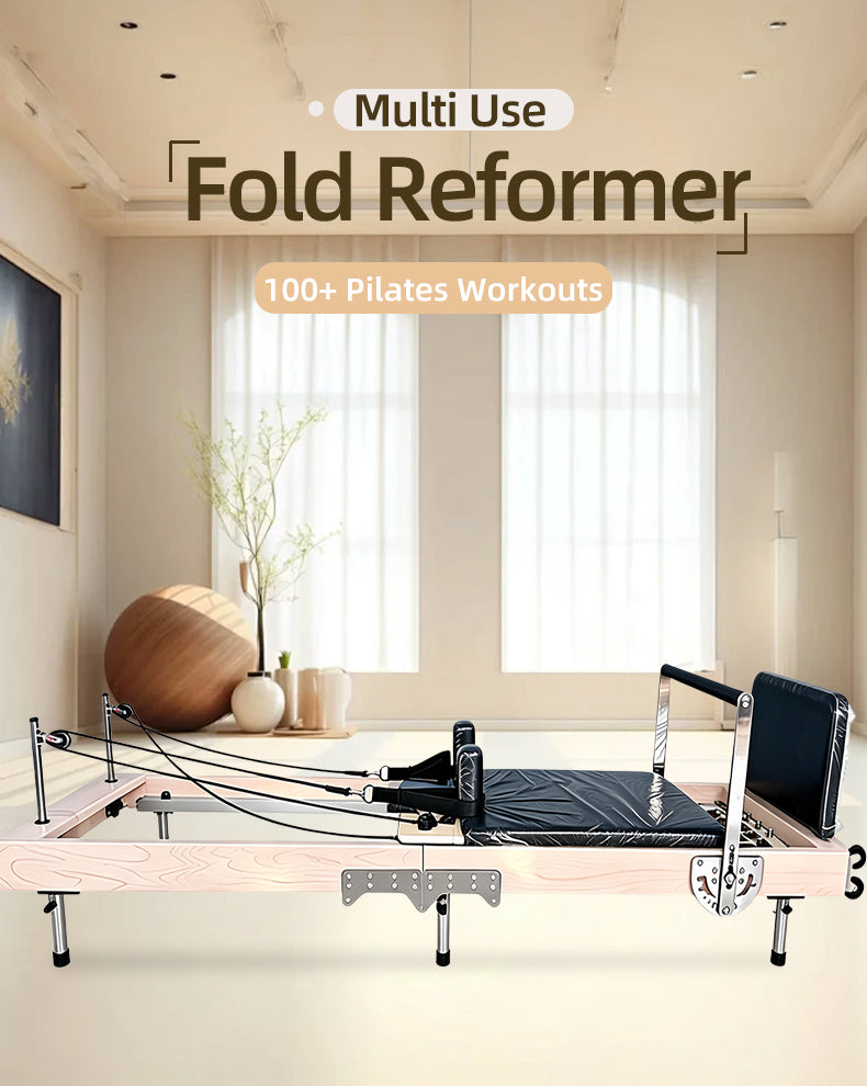 Foldable Pilates Core Bed for Home Use, Yoga Large Equipment Sliding Bed, Beginner-Friendly Shaping Training Bed
