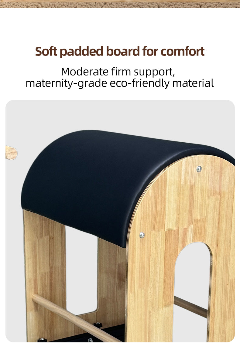 Imported Oak Pilates Ladder Barrel, Large Equipment for Spine Correction in Yoga Studios, Waist and Back Stretching Posture Training Barrel