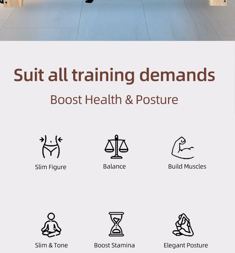 Imported oak Pilates core bed, commercial professional large equipment, yoga studio body-shaping rehabilitation training bed