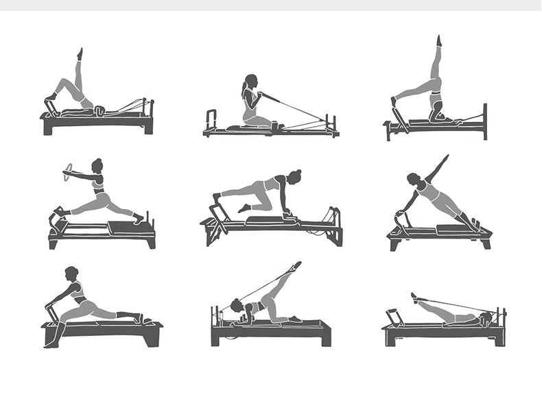 Imported Maple Pilates Core Bed Home Foldable Version Silent Sliding Rail Shaping Pilates Large Equipment