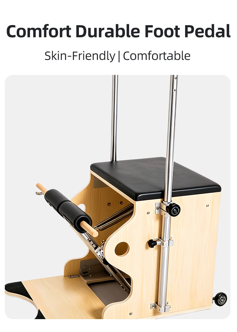 Imported maple wood stable step chair DY-04 Pilates large equipment, yoga studio private training posture correction step chair.