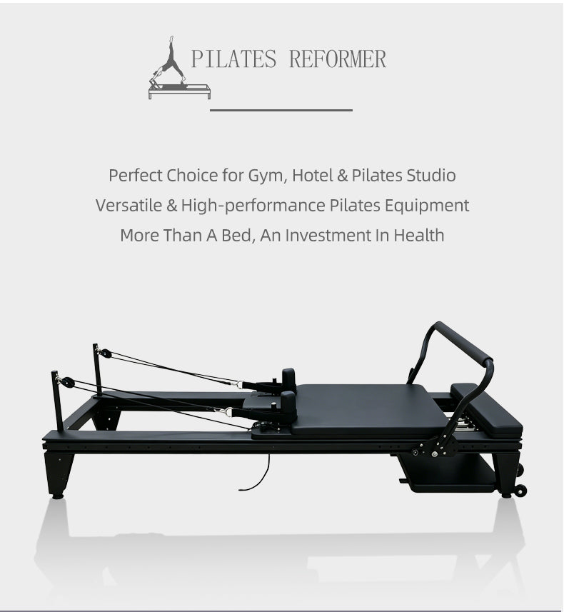 Aluminum Alloy Pilates Reformer Professional Large Equipment Commercial Sliding Track Postpartum Body Shaping Training Bed for Yoga Studios