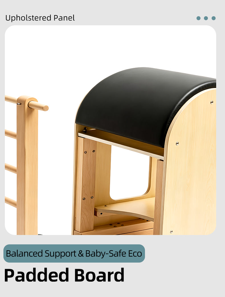 Imported lightweight Pilates DY-03 ladder barrel with a curved anti-slip design, for at-home posture correction and spinal stretching.