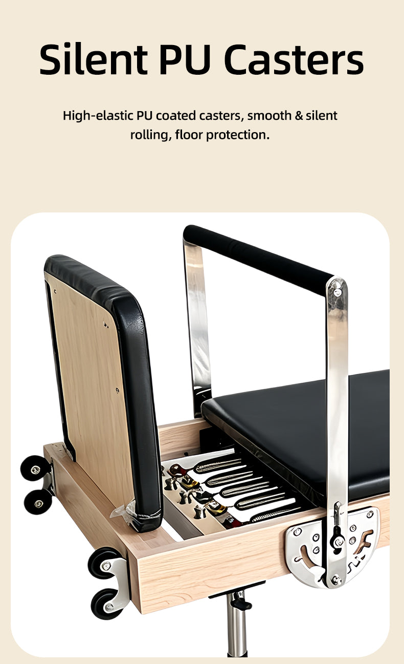 Foldable Pilates Core Bed for Home Use, Yoga Large Equipment Sliding Bed, Beginner-Friendly Shaping Training Bed