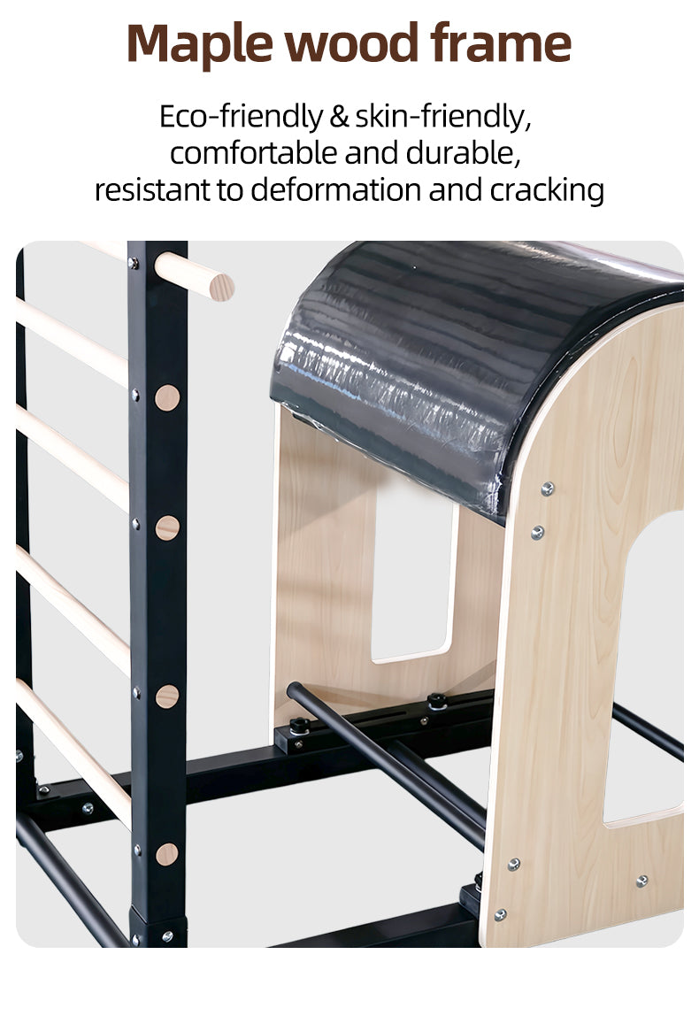 Imported maple Pilates ladder barrel, large equipment for spinal correction in yoga studios, barrel for waist and back stretching and posture training
