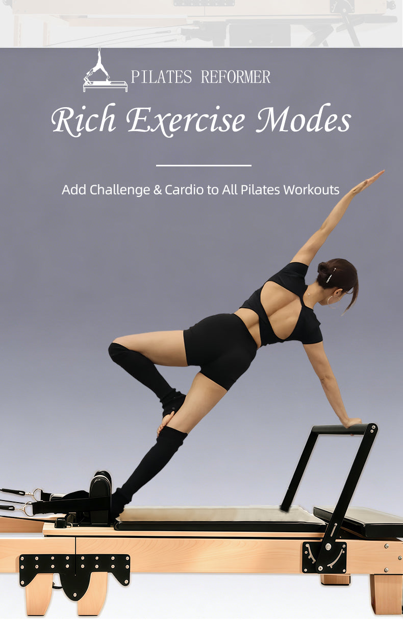 Imported Maple Pilates Core Bed Home Foldable Version Silent Sliding Rail Shaping Pilates Large Equipment