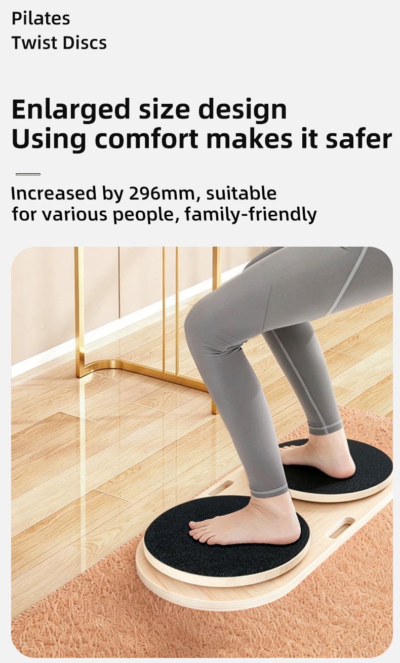 Thickened Waist twister board two pieces, quiet and smooth, home-use fat-reducing waist trainer, waist-shaping exercise turntable