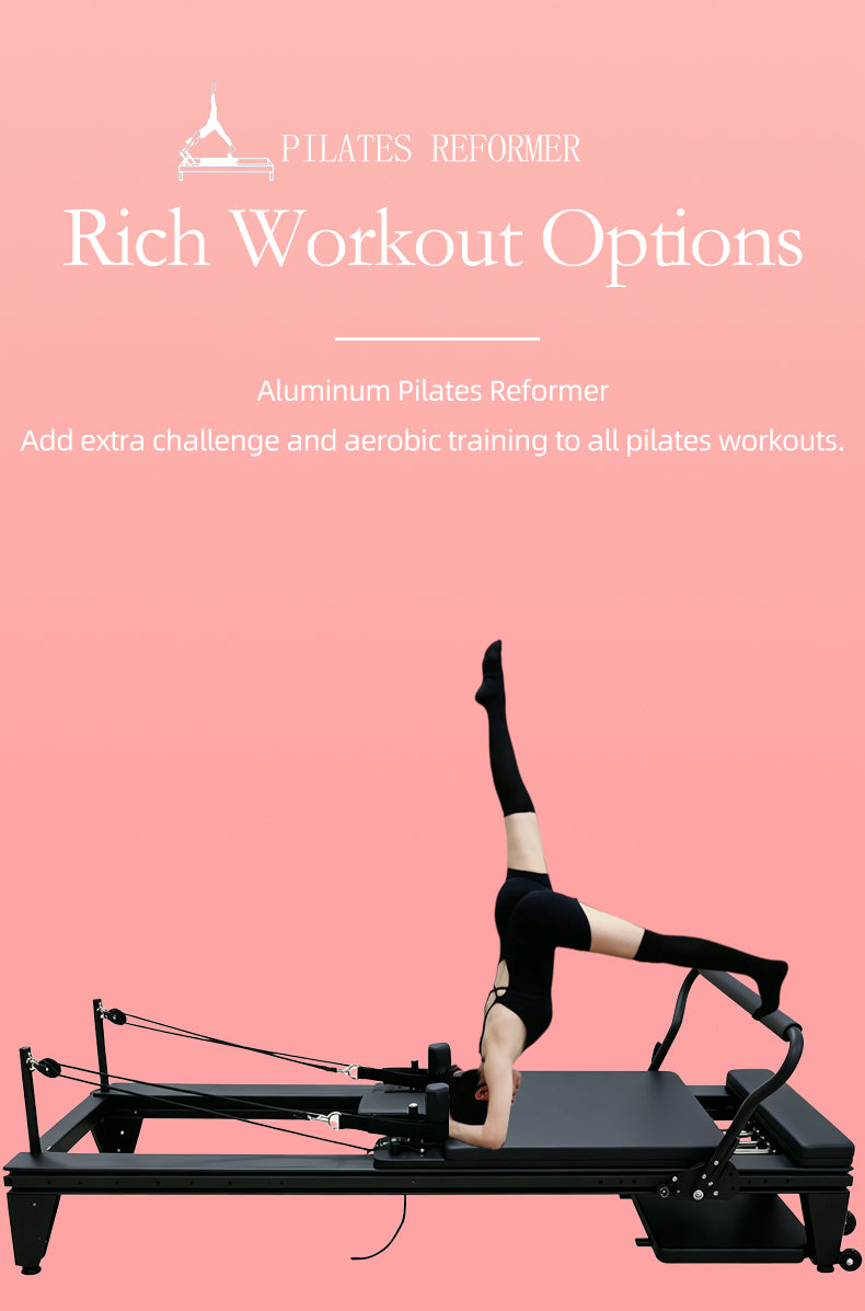 Aluminum Alloy Pilates Reformer Professional Large Equipment Commercial Sliding Track Postpartum Body Shaping Training Bed for Yoga Studios