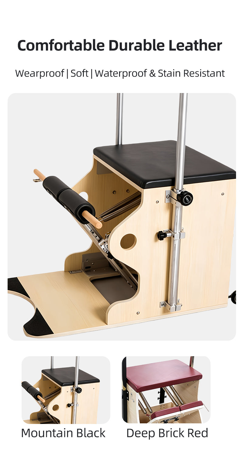 Imported maple wood stable step chair DY-04 Pilates large equipment, yoga studio private training posture correction step chair.