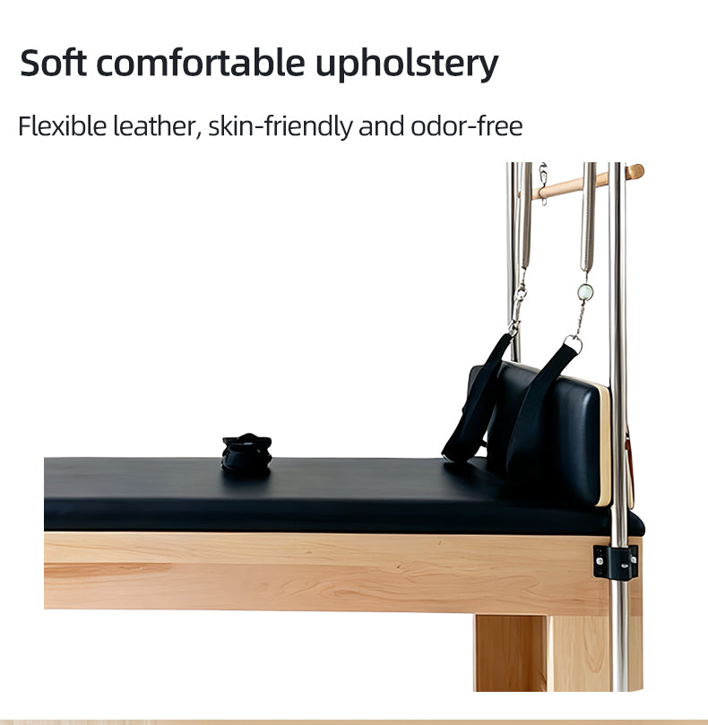 Maple wood Cadillac bed Pilates equipment custom solid wood Cadillac bed studio bulk purchase