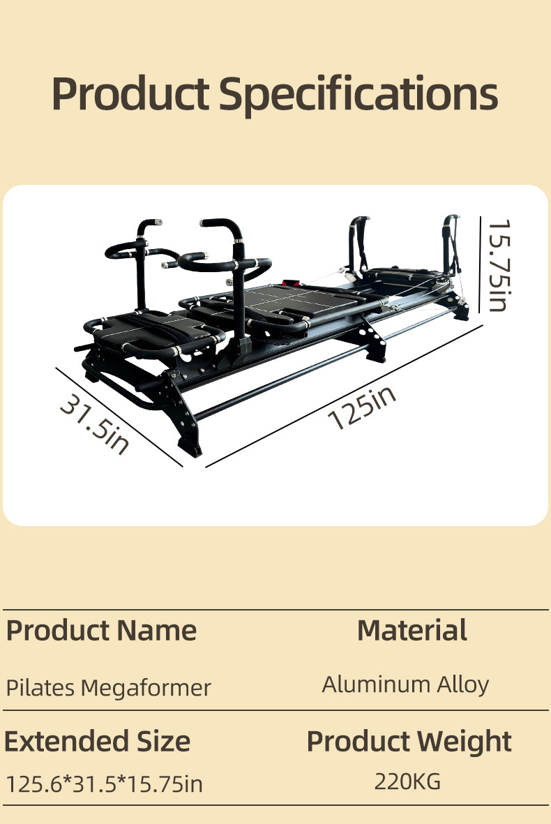 Pilates supermodel machine multifunctional comprehensive training bed, yoga studio Victoria’s Secret machine, bidirectional sliding rail, postpartum body shaping large equipment