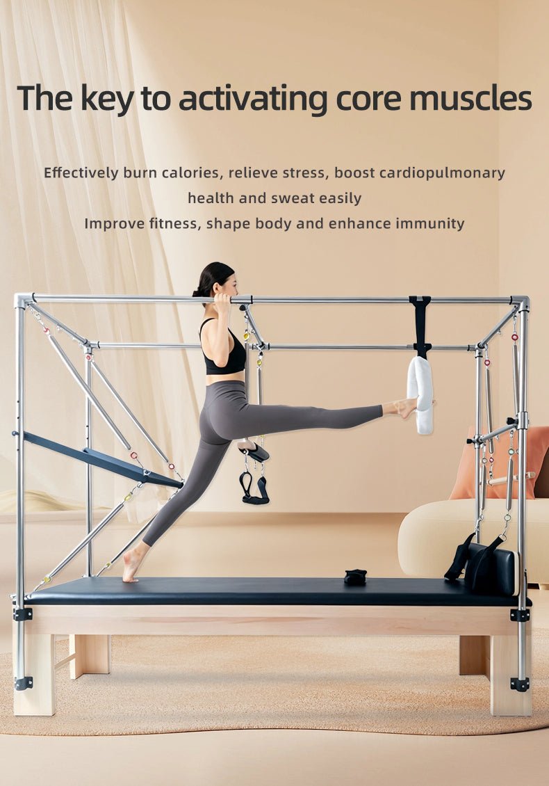 Maple wood Cadillac bed Pilates equipment custom solid wood Cadillac bed studio bulk purchase