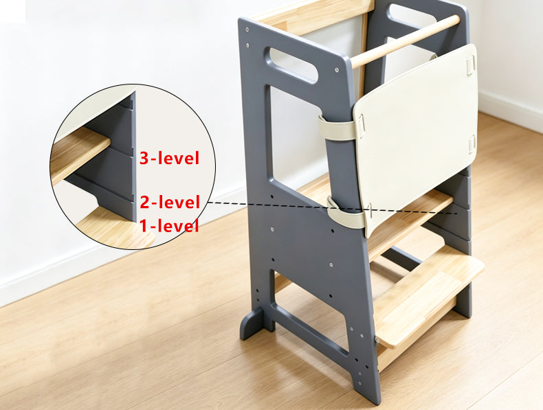 Two-Step Household Anti-Slip Step Stool for Kitchen Use, Elevated Access, and Children’s Handwashing Footstool