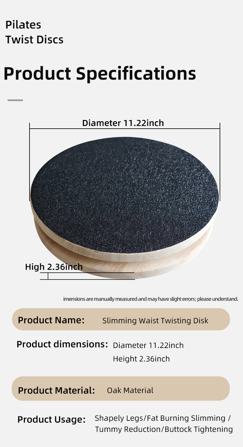 High load-bearing twist disc with non-slip base, home waist-twisting, body-shaping, fat-reducing exercise equipment for men and women