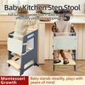 Two-Step Household Anti-Slip Step Stool for Kitchen Use, Elevated Access, and Children’s Handwashing Footstool