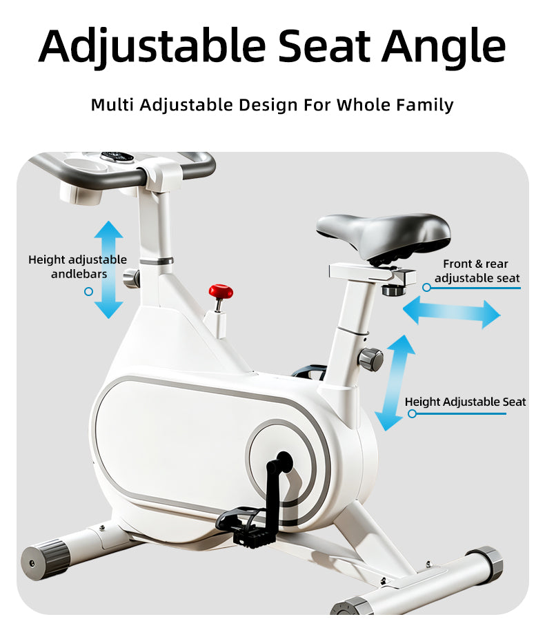 Electromagnetic-controlled indoor exercise bike for home use, quiet indoor fitness bike, fully enclosed flywheel smart magnetic resistance exercise bike.