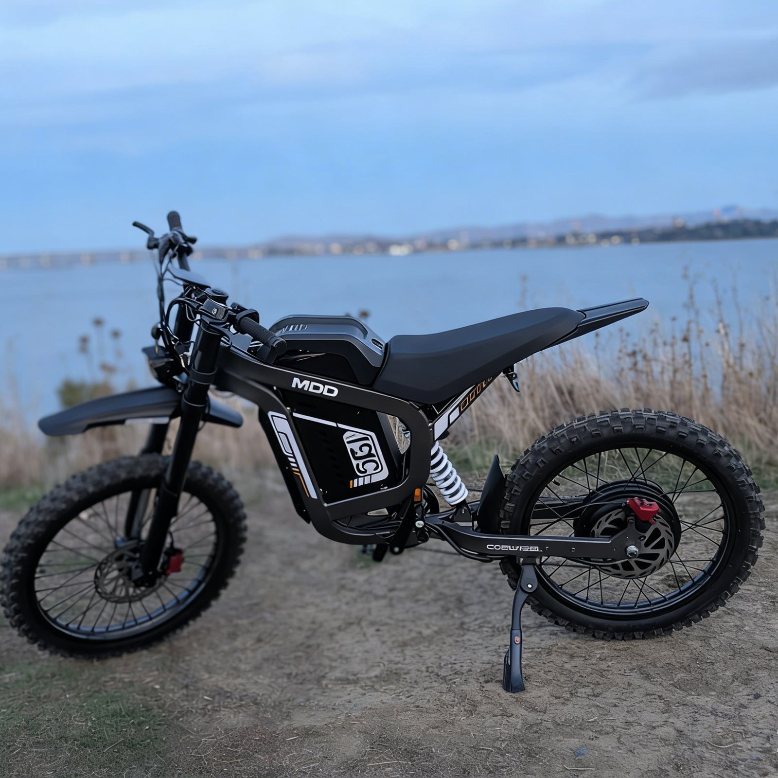 MDD-19C 6000W Electric Dirt Bike, Black