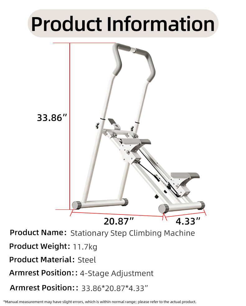 Home stair climber machine, mountain-climbing stepper machine, silent hydraulic stepper, indoor fat-burning incline fitness equipment, leg-slimming and butt-lifting aerobic exercise equipment