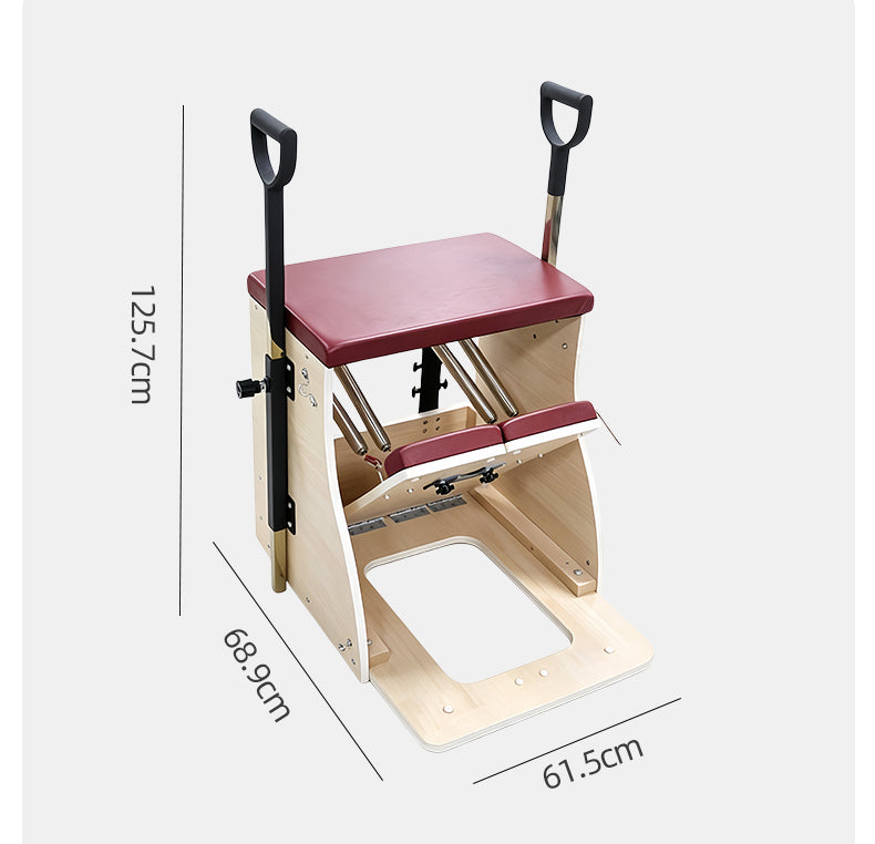 Imported maple wood stable step chair DY-04 Pilates large equipment, yoga studio private training posture correction step chair.