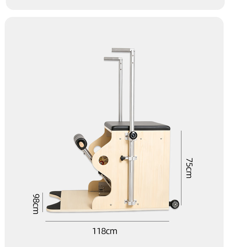 Imported maple wood stable step chair DY-04 Pilates large equipment, yoga studio private training posture correction step chair.