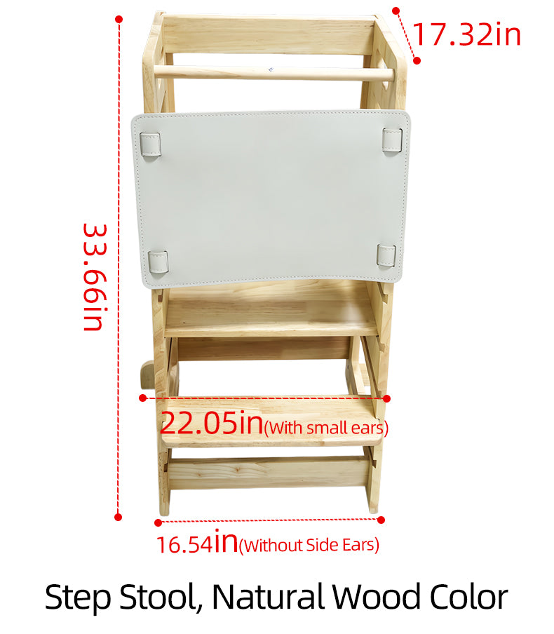 Two-Step Household Anti-Slip Step Stool for Kitchen Use, Elevated Access, and Children’s Handwashing Footstool