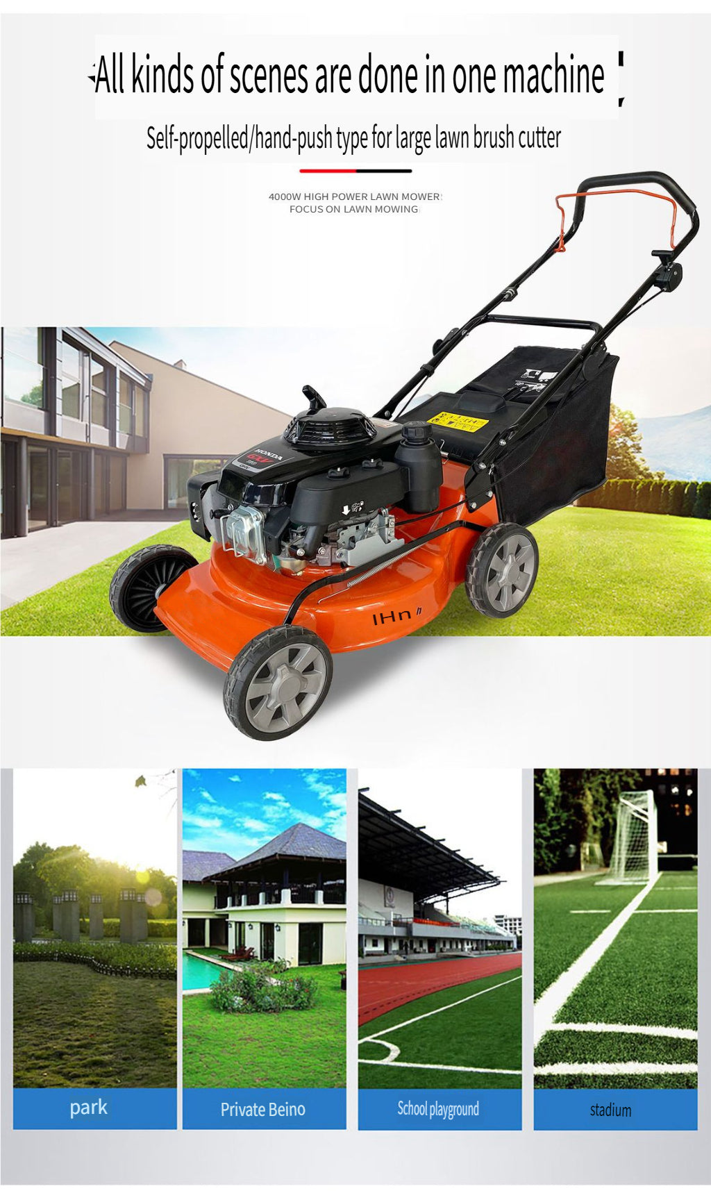Manual Push Weeding Machine, No Electricity, No Oil, Household Garden Lawn Grass Cutter and Soil Loosening Weeding Tool