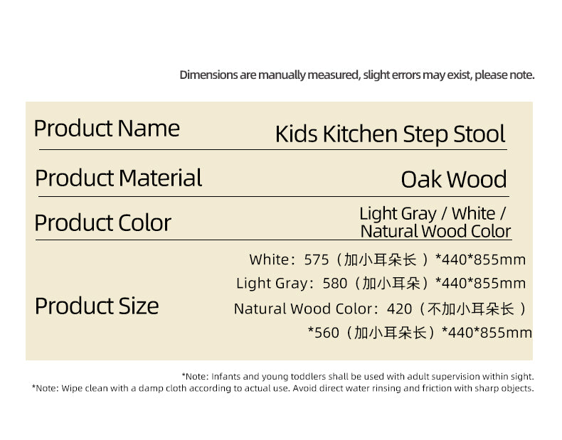 Two-Step Household Anti-Slip Step Stool for Kitchen Use, Elevated Access, and Children’s Handwashing Footstool
