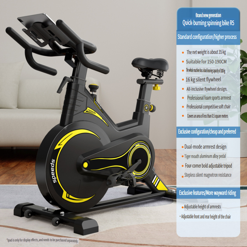 Magnetic Resistance Indoor Exercise Bike – Ultra-Quiet Home Fitness Equipment for Weight Loss