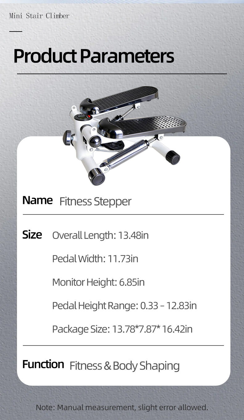 Steppers for exercise, stair steppwith resistance bands, mini stepper,indoor fitness leg slimming fat-burning stepper equipment