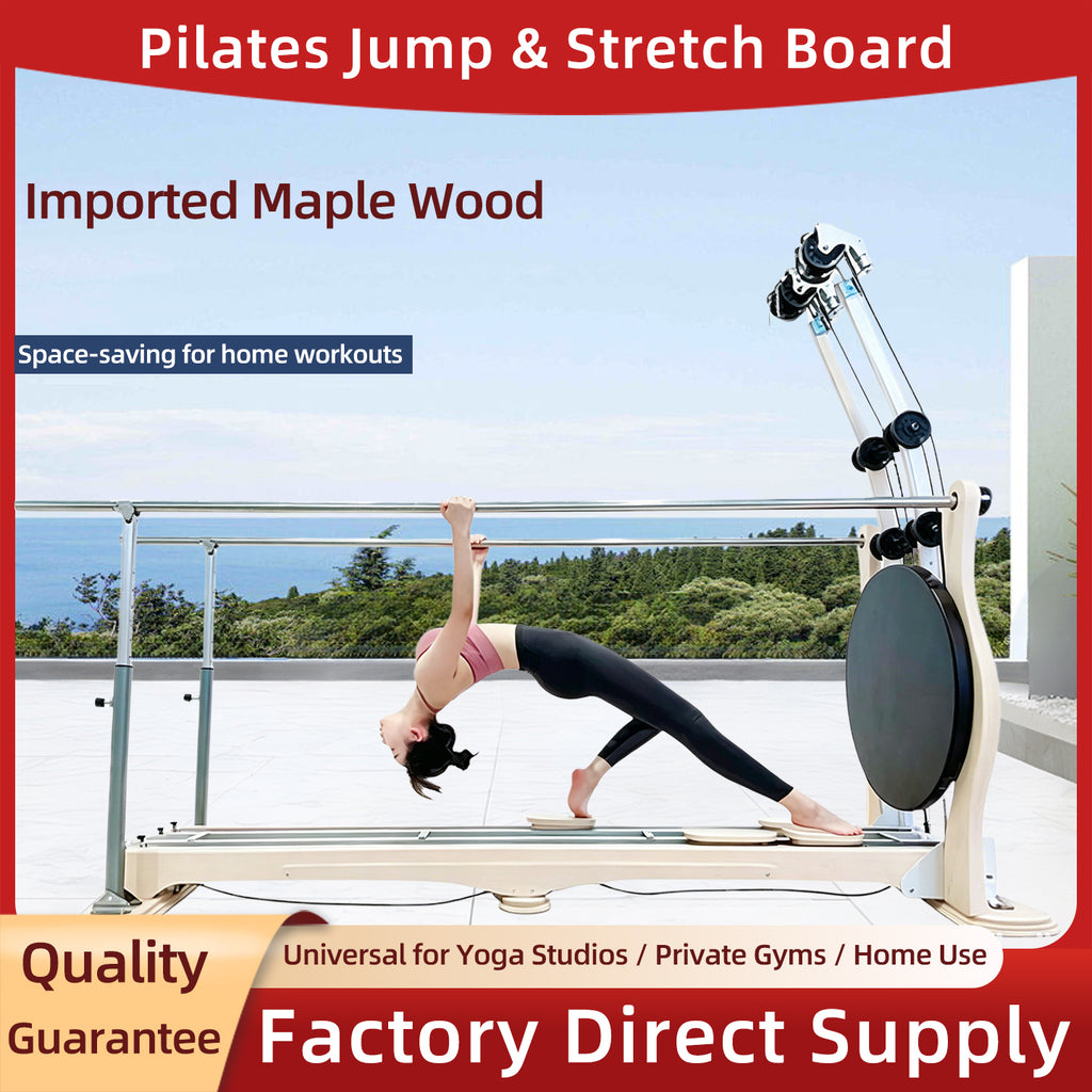 Multifunctional jumping and stretching board, silent bouncing step platform, home abdominal training and leg stretching exercise equipment