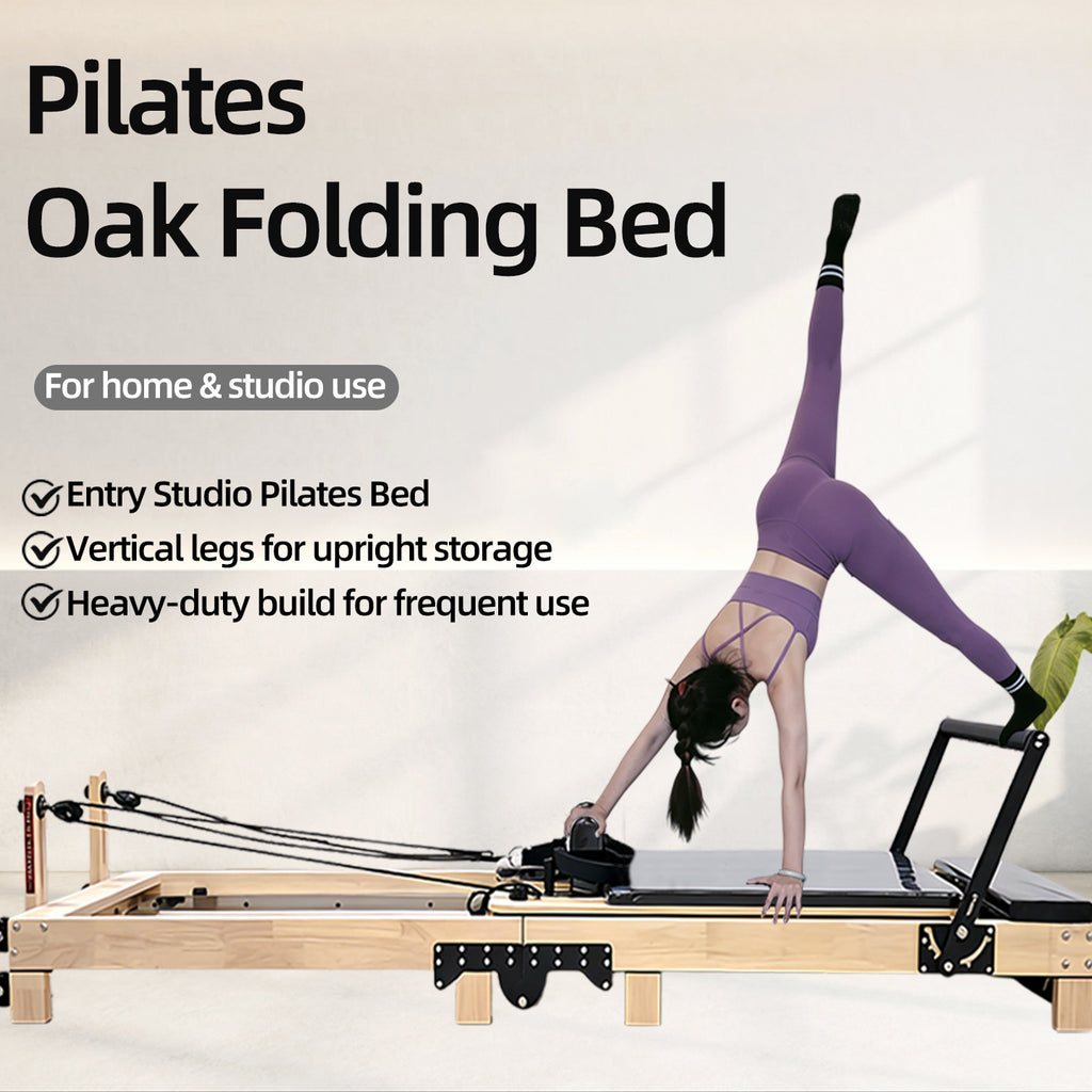All-solid wood oak folding bed, single-person nap bed, simple home care, foldable solid wood bed