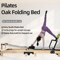 All-solid wood oak folding bed, single-person nap bed, simple home care, foldable solid wood bed