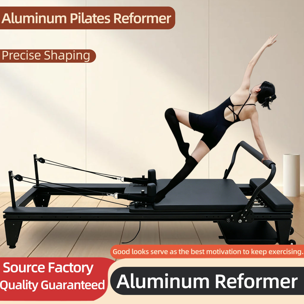 Aluminum Alloy Pilates Reformer Professional Large Equipment Commercial Sliding Track Postpartum Body Shaping Training Bed for Yoga Studios