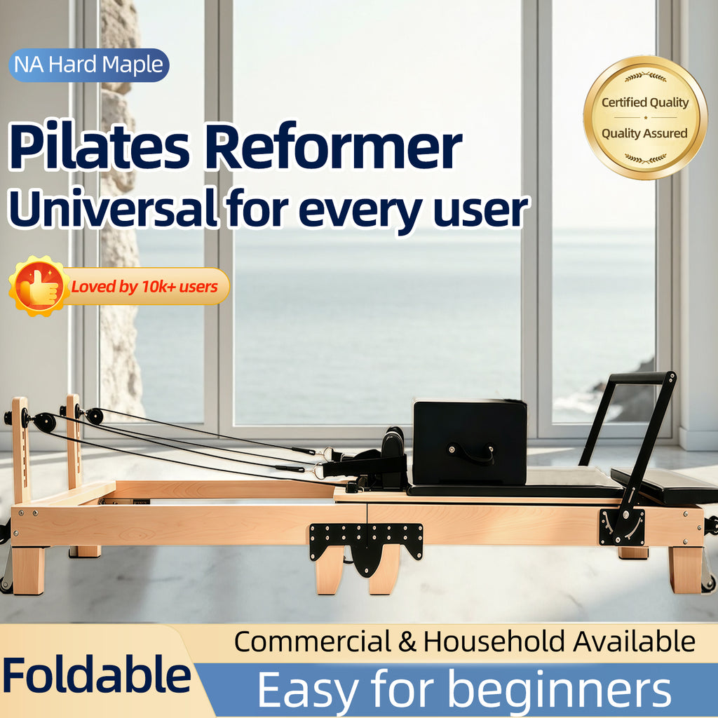 Imported Maple Pilates Core Bed Home Foldable Version Silent Sliding Rail Shaping Pilates Large Equipment
