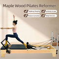 Silent sliding-rail Pilates reformer core bed for home use, beginner-friendly fitness equipment for waist slimming and butt lifting core training.