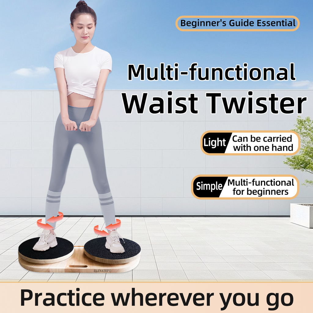 Thickened Waist twister board two pieces, quiet and smooth, home-use fat-reducing waist trainer, waist-shaping exercise turntable