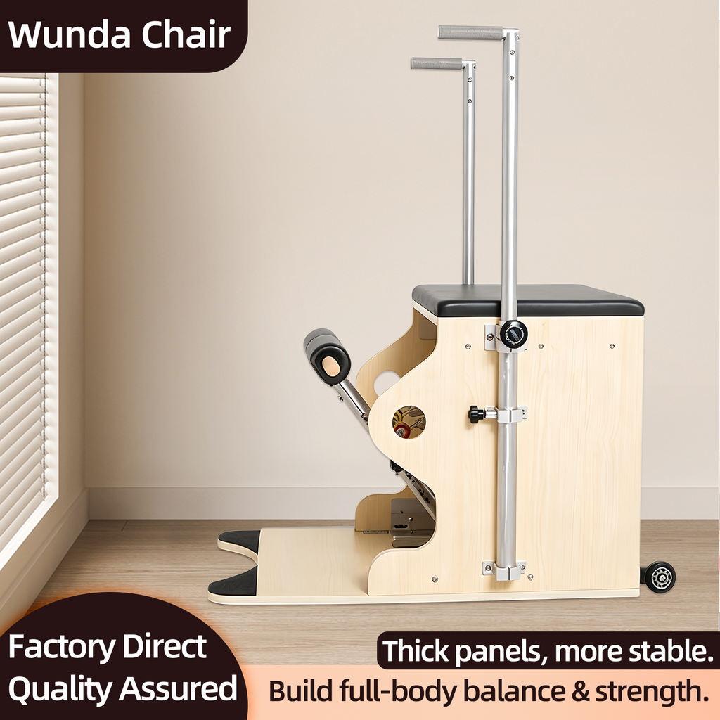 Imported maple wood stable step chair DY-04 Pilates large equipment, yoga studio private training posture correction step chair.