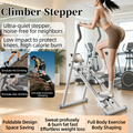 Home stair climber machine, mountain-climbing stepper machine, silent hydraulic stepper, indoor fat-burning incline fitness equipment, leg-slimming and butt-lifting aerobic exercise equipment