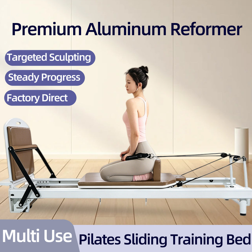 Light luxury Pilates beginner bed, commercial core bed for yoga studios, silent sliding rail postpartum recovery and body shaping training equipment