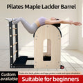 Imported maple Pilates ladder barrel, large equipment for spinal correction in yoga studios, barrel for waist and back stretching and posture training