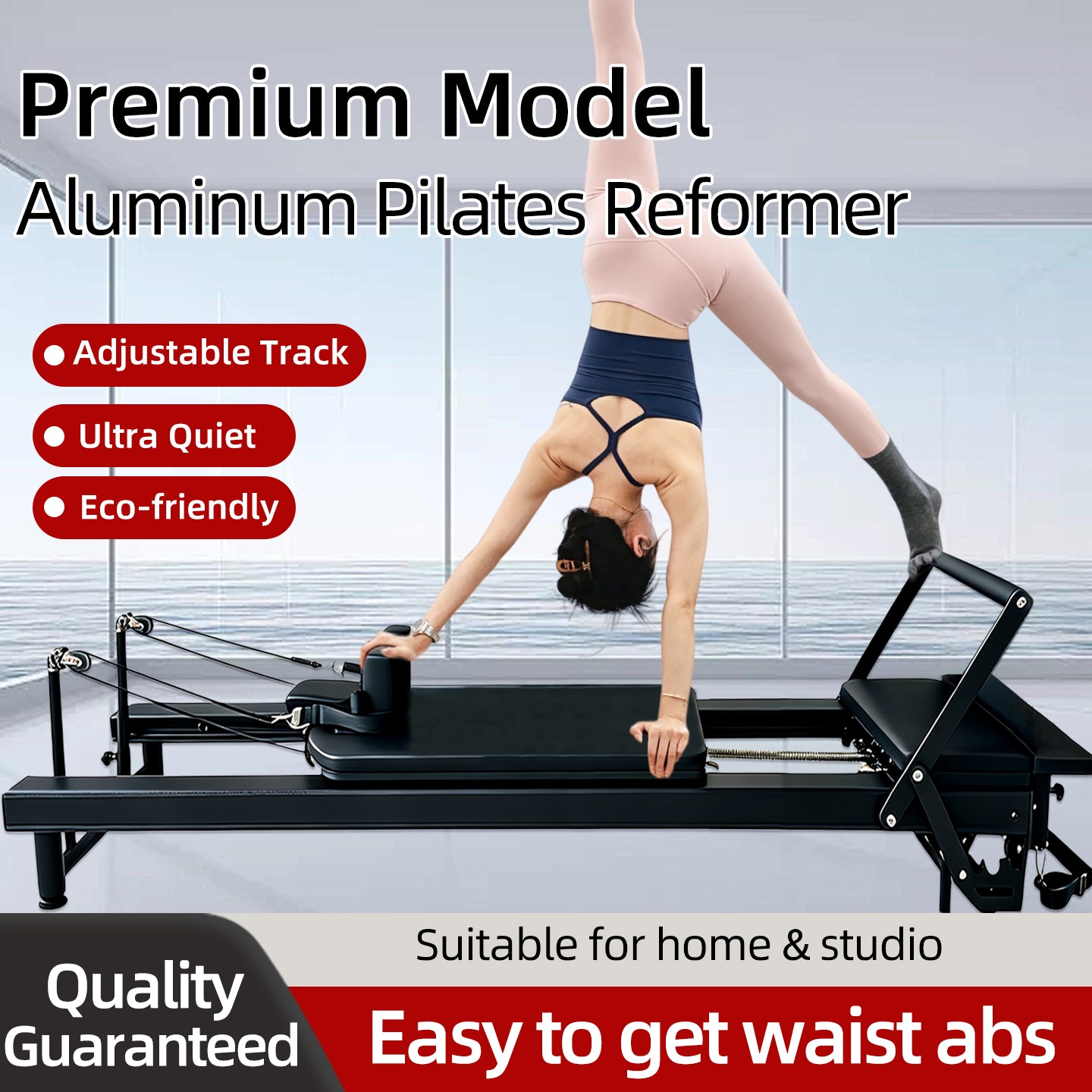 Multifunctional Pilates DY36 Core Bed, Multi-Level Spring Adjustment, Commercial High-Low Frame Training Equipment
