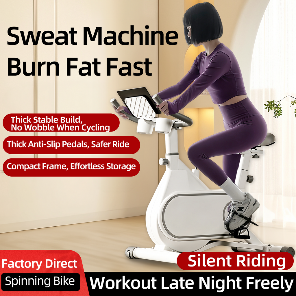 Electromagnetic-controlled indoor exercise bike for home use, quiet indoor fitness bike, fully enclosed flywheel smart magnetic resistance exercise bike.