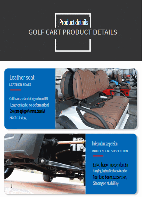 2-Seater and 4-Seater Electric Golf Carts and Sightseeing Vehicles for Scenic Areas