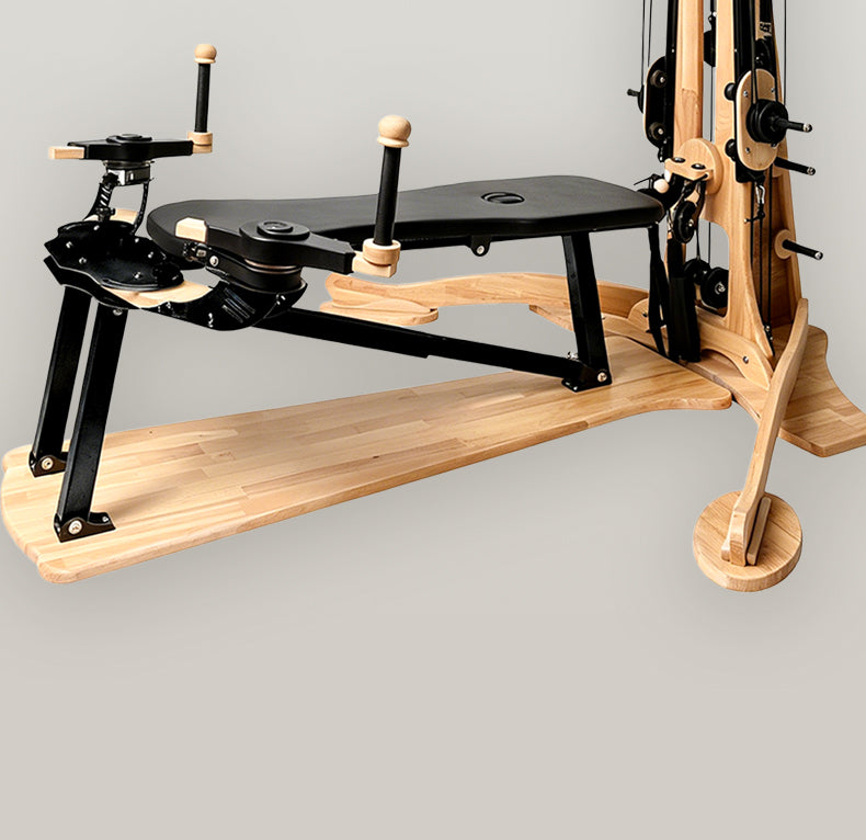 Premium oak movement training system, professional yoga studio spinal spiral flow training frame full set of accessories