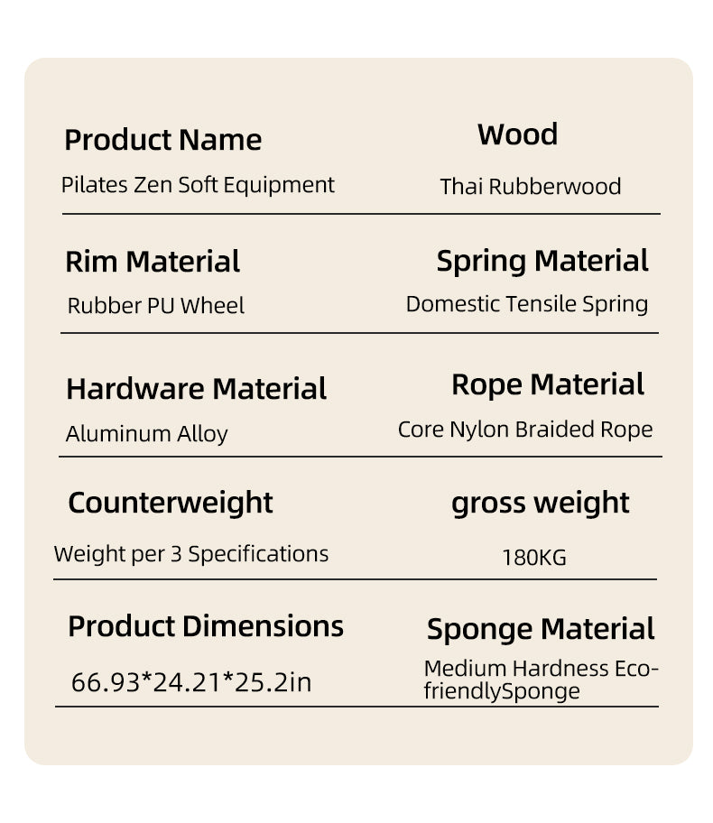 Premium oak movement training system, professional yoga studio spinal spiral flow training frame full set of accessories
