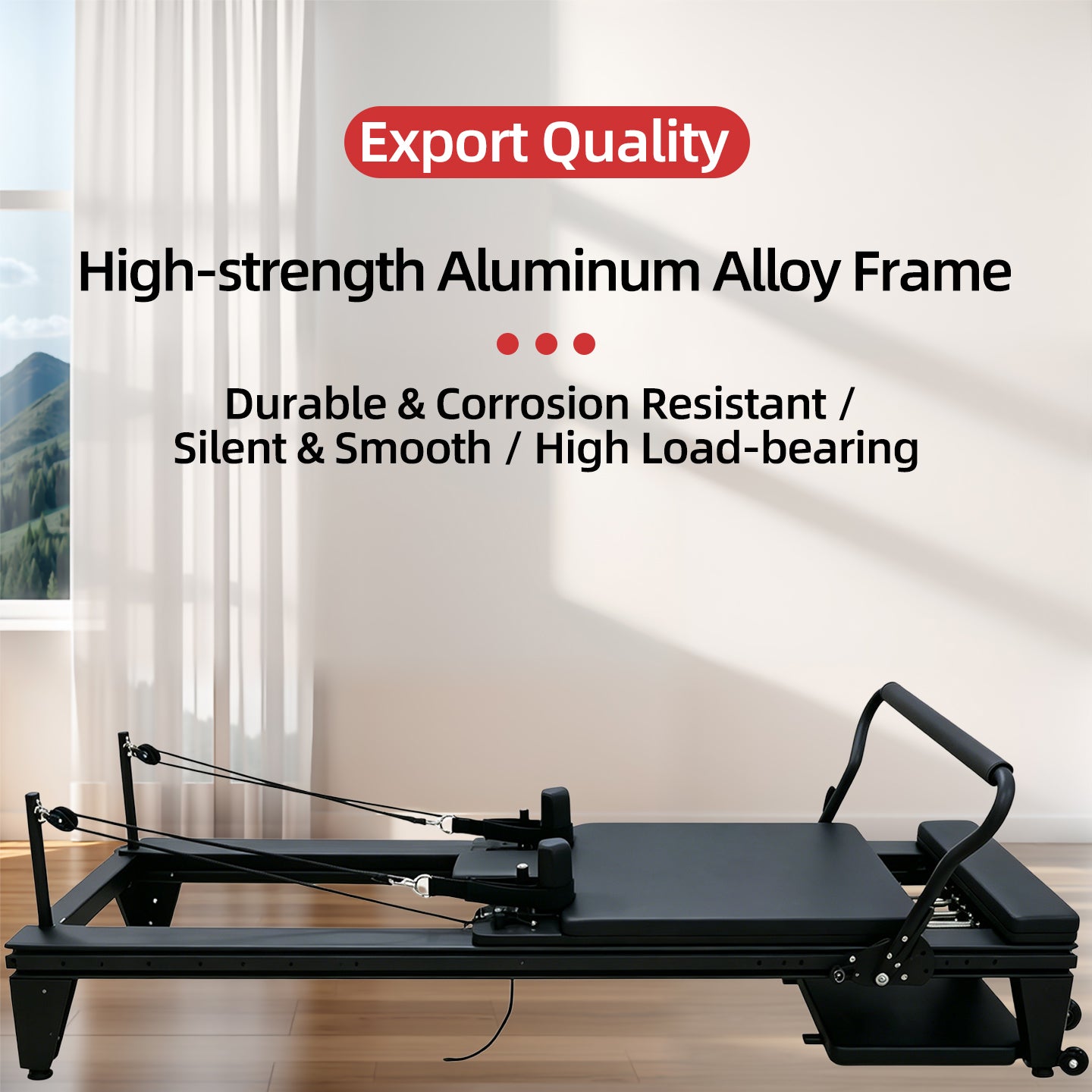 Aluminum Alloy Pilates Reformer Professional Large Equipment Commercial Sliding Track Postpartum Body Shaping Training Bed for Yoga Studios